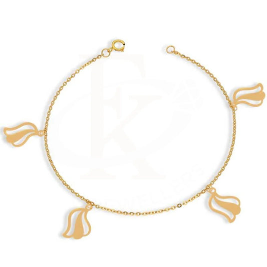 Gold Hanging Leaf Bracelet 22Kt - Fkjbrl22K2735 Bracelets