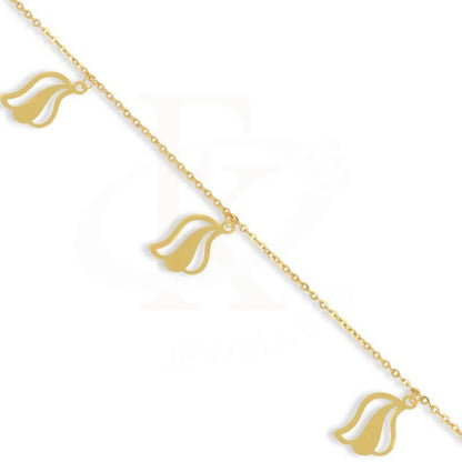 Gold Hanging Leaf Bracelet 22Kt - Fkjbrl22K2735 Bracelets