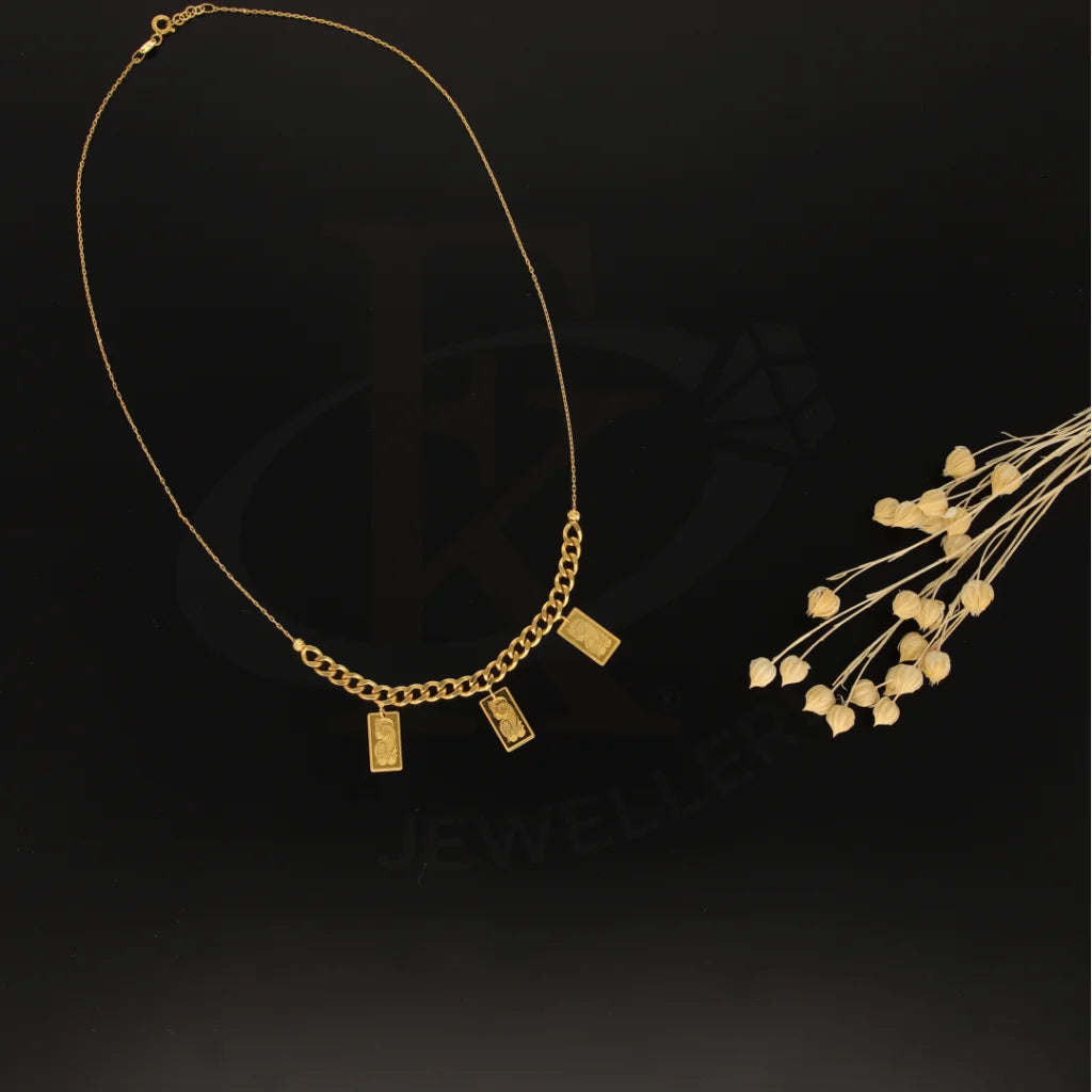 Gold Hanging Necklace 21Kt - Fkjnkl21K7307 Necklaces