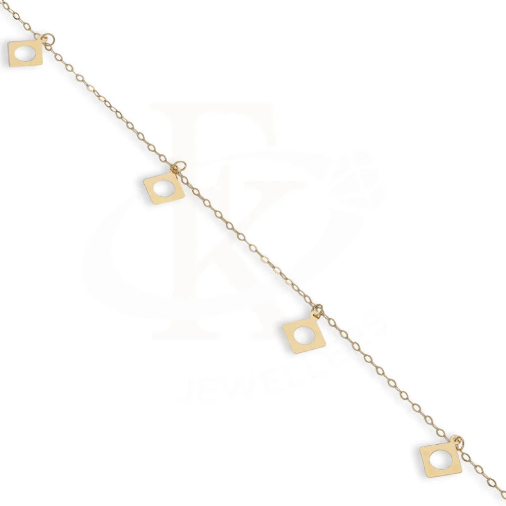 Gold Hanging Rhombus Shaped Bracelet 18Kt - Fkjbrl18K5375 Bracelets