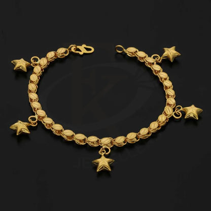 Gold Hanging Stars Bracelet 22Kt - Fkjbrl22K3016 Bracelets