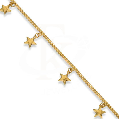 Gold Hanging Stars Bracelet 22Kt - Fkjbrl22K3026 Bracelets