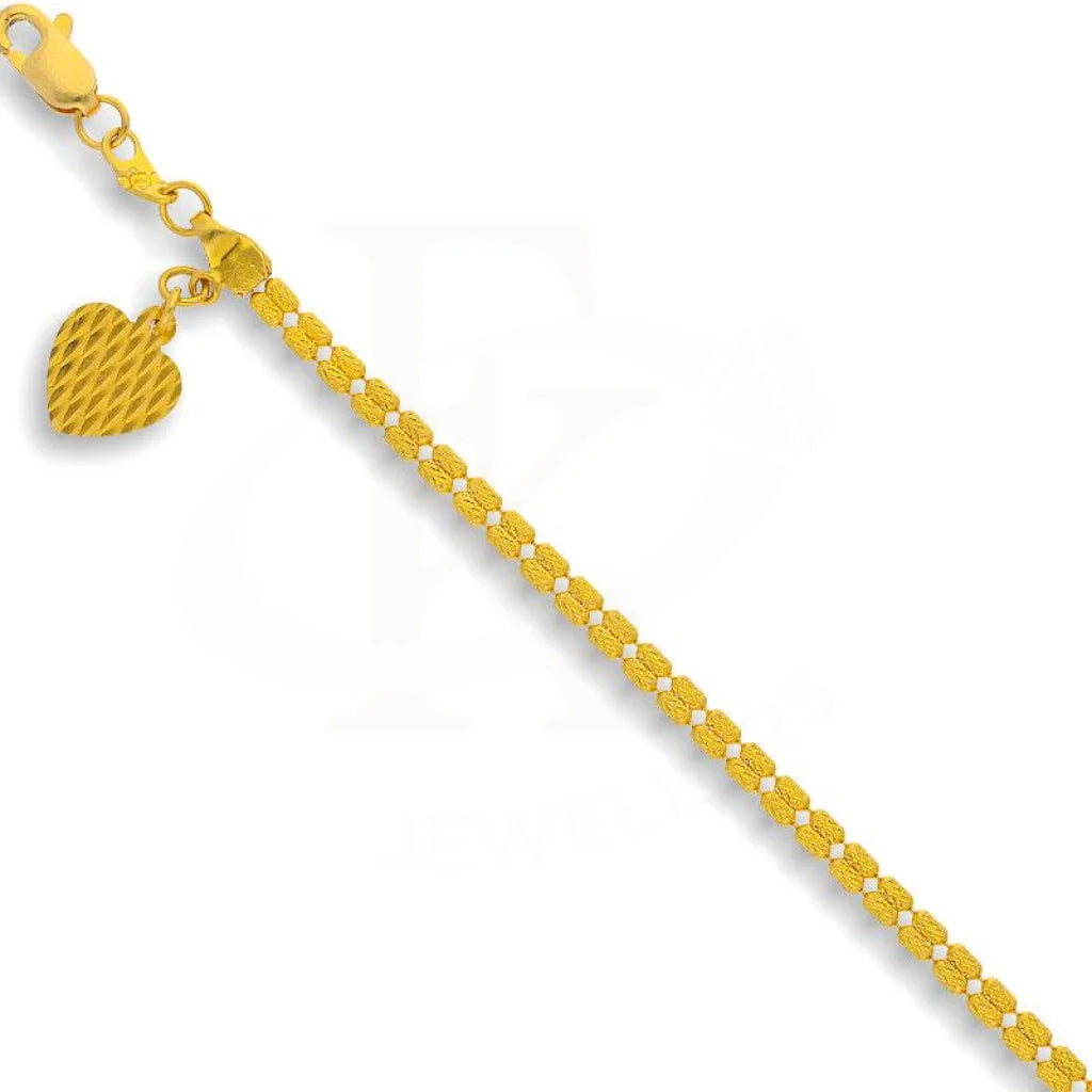 Gold Heart Bracelet 22Kt - Fkjbrl22K2194 Bracelets