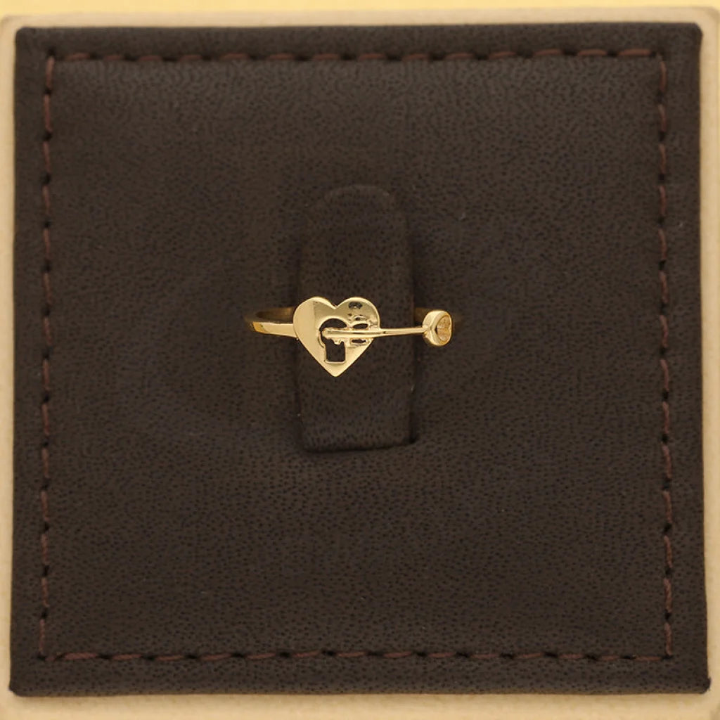 Gold Heart Lock With Key Ring 18Kt - Fkjrn18K5497 Rings