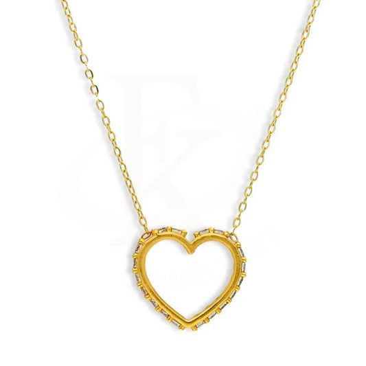 Gold Heart Necklace 21Kt - Fkjnkl21K2808 Necklaces