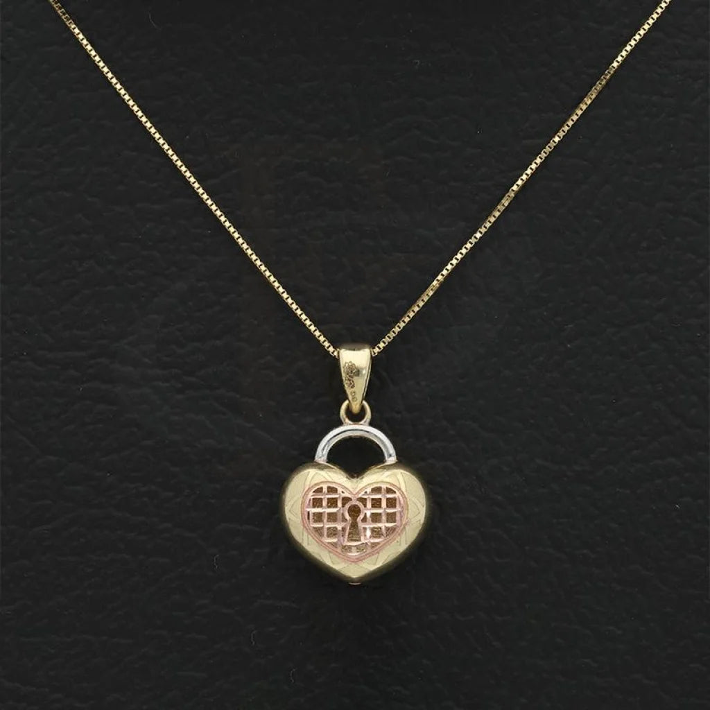 Gold Heart Necklace (Chain With Pendant) 18Kt - Fkjnkl18K2400 Necklaces