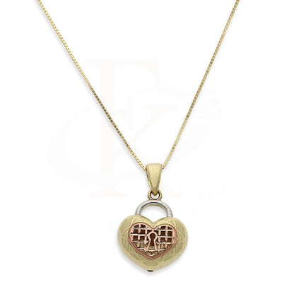 Gold Heart Necklace (Chain With Pendant) 18Kt - Fkjnkl18K2400 Necklaces