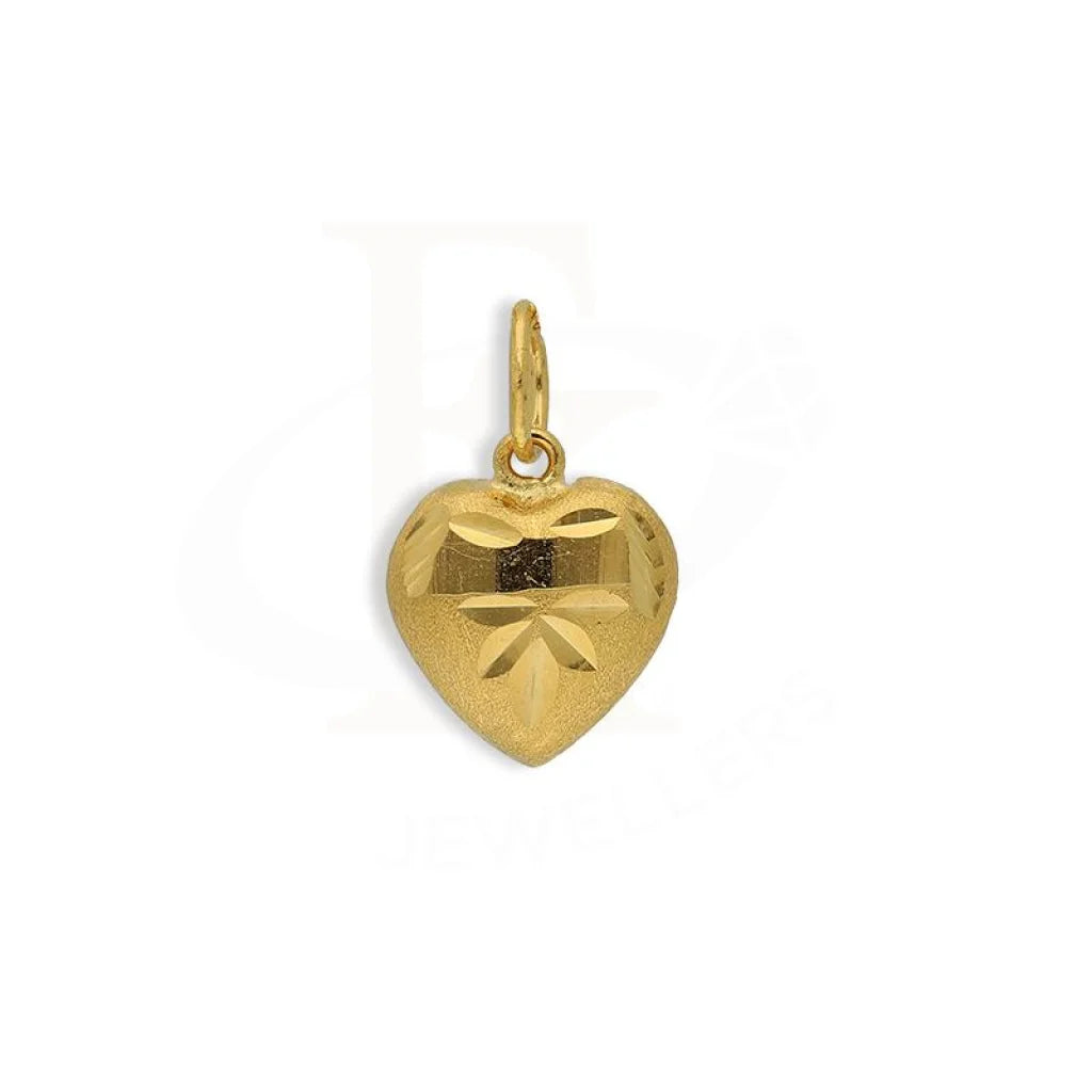 Gold Heart Pendant 22Kt - Fkjpnd22K2688 Pendants