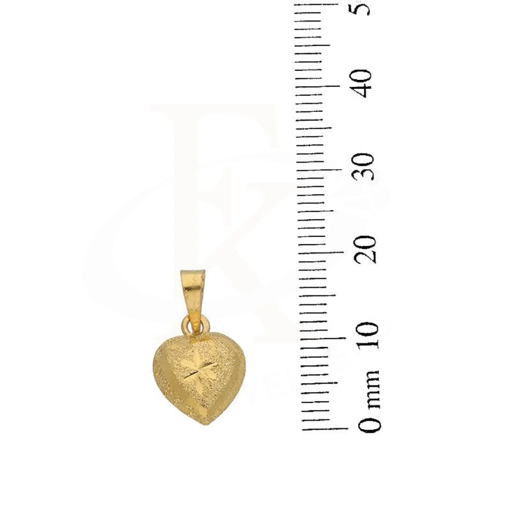 Gold Heart Pendant 22Kt - Fkjpnd22K2689 Pendants