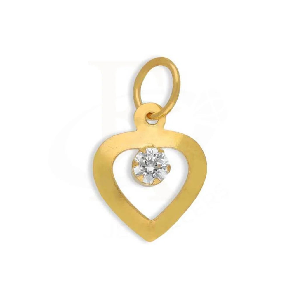 Gold Heart Pendant 22Kt - Fkjpnd22K3038 Pendants