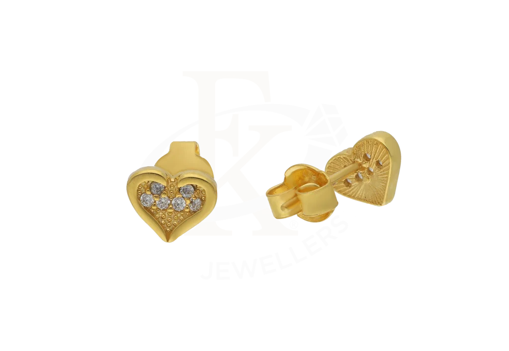 Gold Heart Pendant Set (Necklace Earrings And Ring) 18Kt - Fkjnklst18K2445 Sets