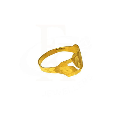 Gold Heart Ring 22Kt - Fkjrn1718 Rings