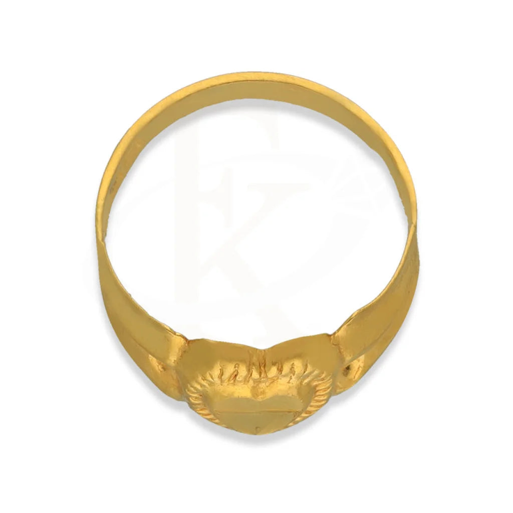 Gold Heart Shaped Baby Ring 22Kt - Fkjrn22K3820 Rings