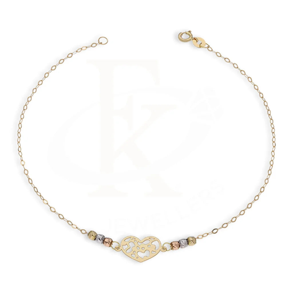 Gold Heart Shaped Bracelet 18Kt - Fkjbrl18K5382 Bracelets