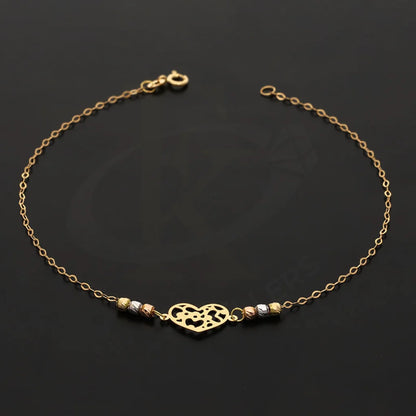 Gold Heart Shaped Bracelet 18Kt - Fkjbrl18K5382 Bracelets