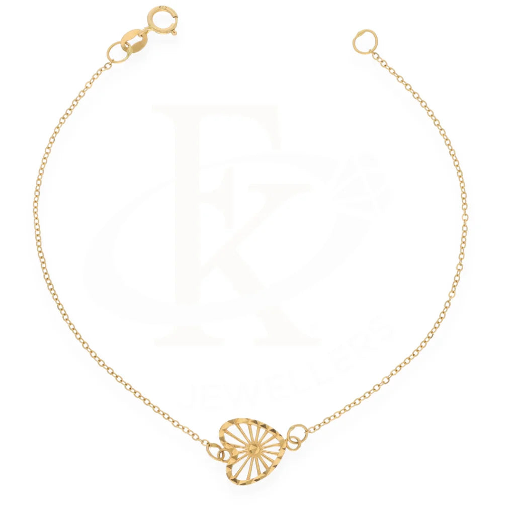 Gold Heart Shaped Bracelet 18Kt - Fkjbrl18K7800 Bracelets