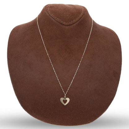 Gold Heart Shaped Necklace 18Kt - Fkjnkl18Km5296 Necklaces