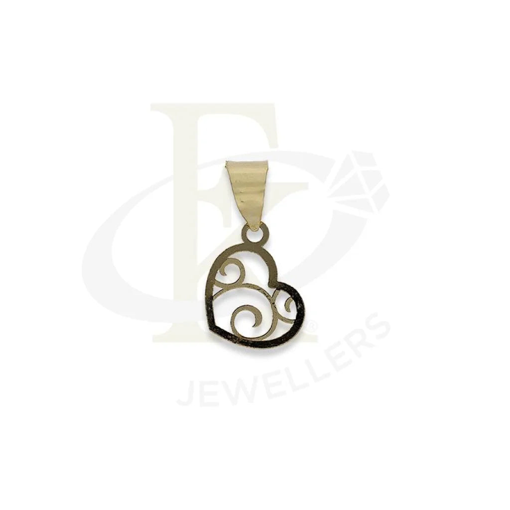 Gold Heart Shaped Pendant 18Kt - Fkjpnd18K2300 Pendants