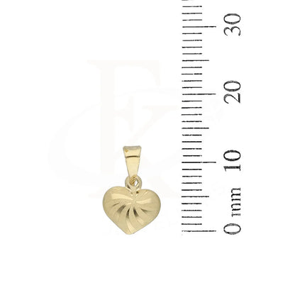 Gold Heart Shaped Pendant 18Kt - Fkjpnd18K5245 Pendants