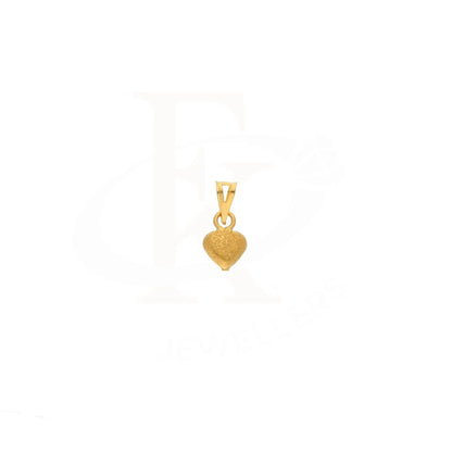 Gold Heart Shaped Pendant 21Kt - Fkjpnd21Km8404 Pendants