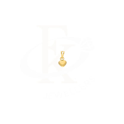 Gold Heart Shaped Pendant 21Kt - Fkjpnd21Km8405 Pendants