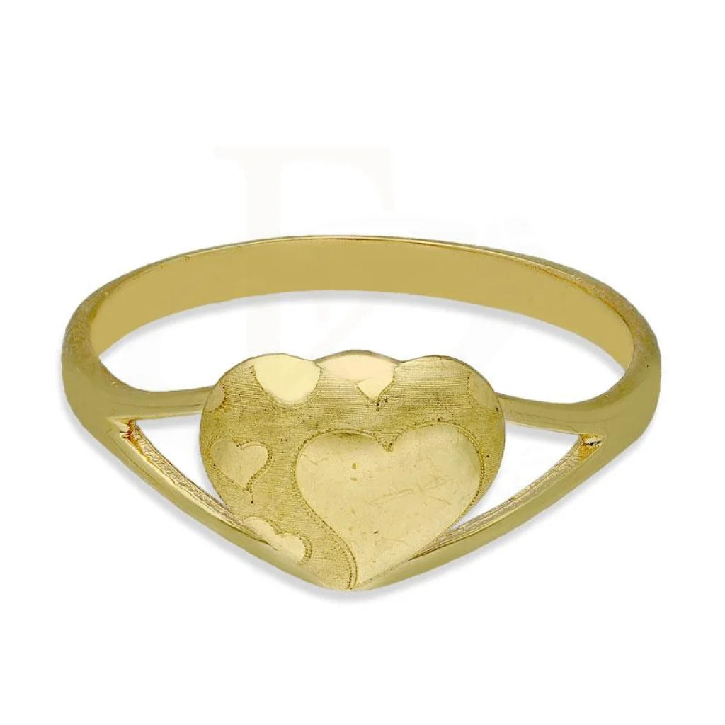 Gold Heart Shaped Ring 18Kt - Fkjrn18K3247 Rings