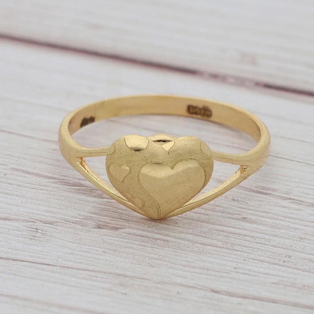 Gold Heart Shaped Ring 18Kt - Fkjrn18K3247 Rings