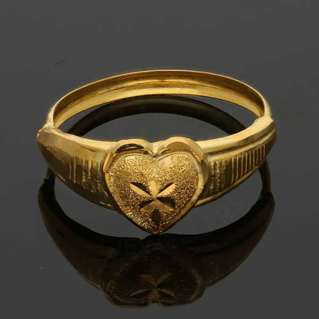 Gold Heart Shaped Ring 18Kt - Fkjrn18K3453 Rings