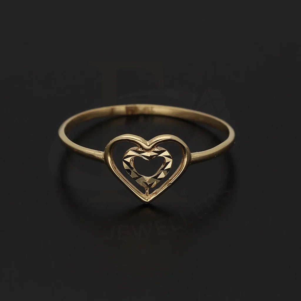 Gold Heart Shaped Ring 18Kt - Fkjrn18K5496 Rings