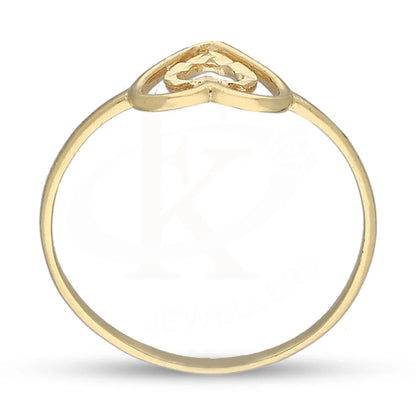 Gold Heart Shaped Ring 18Kt - Fkjrn18K5496 Rings