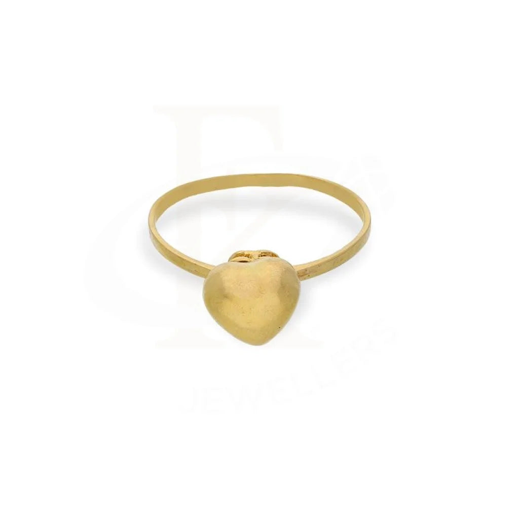 Gold Heart Shaped Ring 21Kt - Fkjrn21K2612 Rings