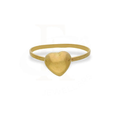 Gold Heart Shaped Ring 21Kt - Fkjrn21K2612 Rings