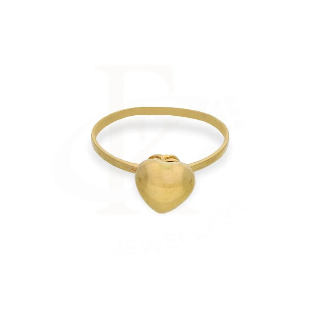 Gold Heart Shaped Ring 21Kt - Fkjrn21K2612 Rings