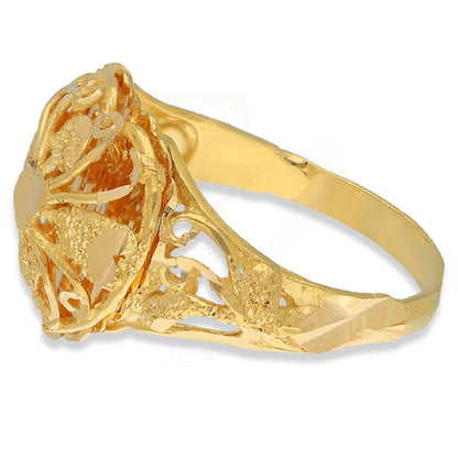 Gold Heart Shaped Ring 22Kt - Fkjrn22K3878 Rings