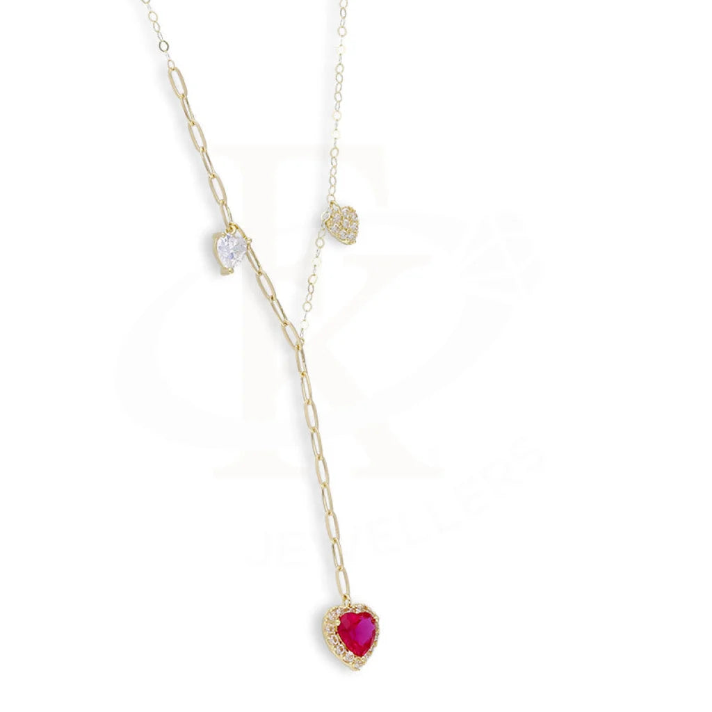 Gold Heart Solitaire Necklace 18Kt - Fkjnkl18Km5352 Necklaces