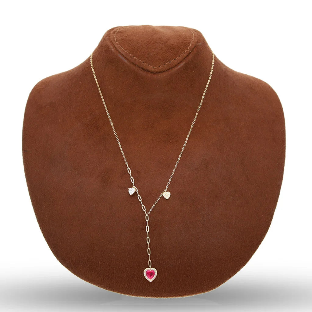 Gold Heart Solitaire Necklace 18Kt - Fkjnkl18Km5352 Necklaces