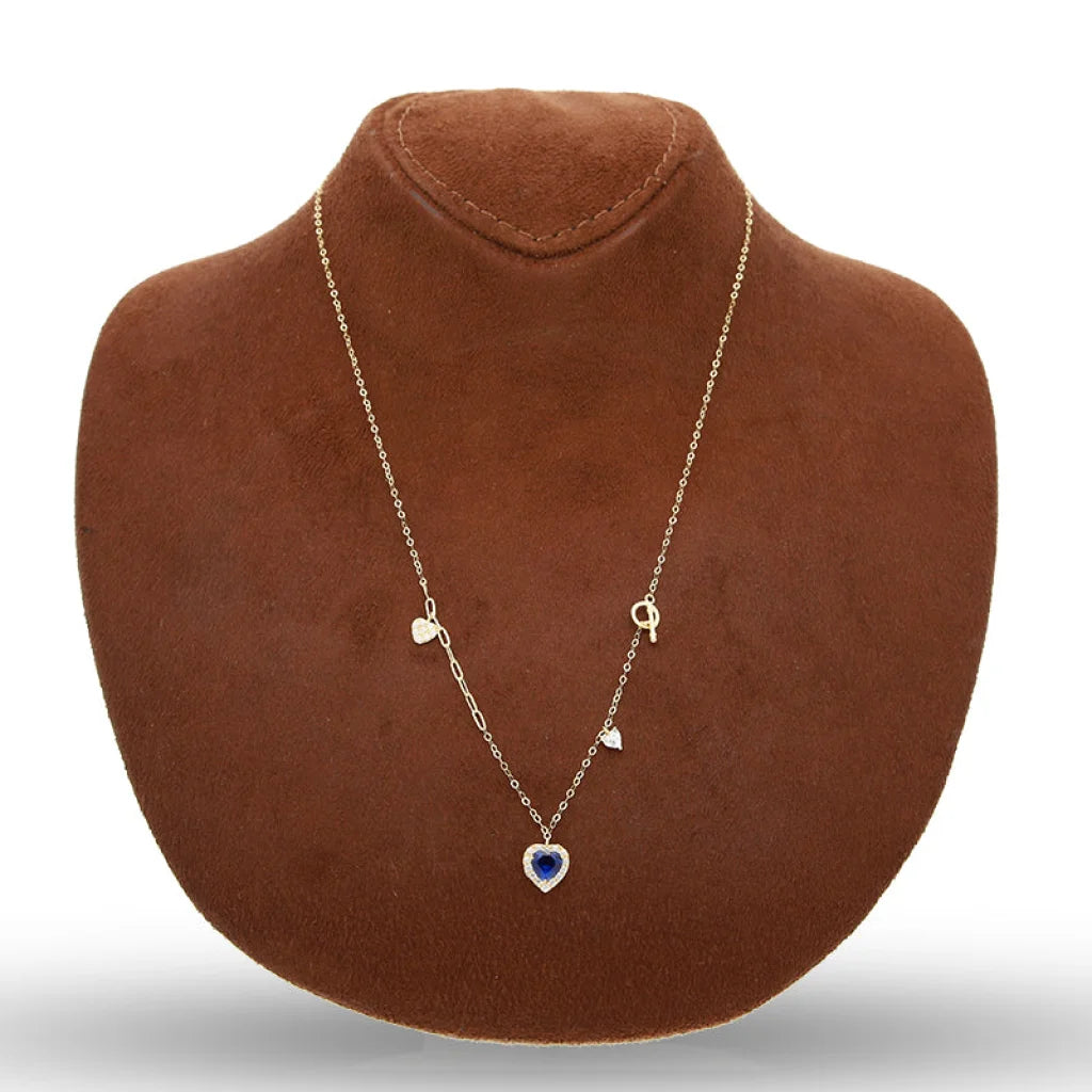 Gold Heart Solitaire Necklace 18Kt - Fkjnkl18Km5351 Necklaces