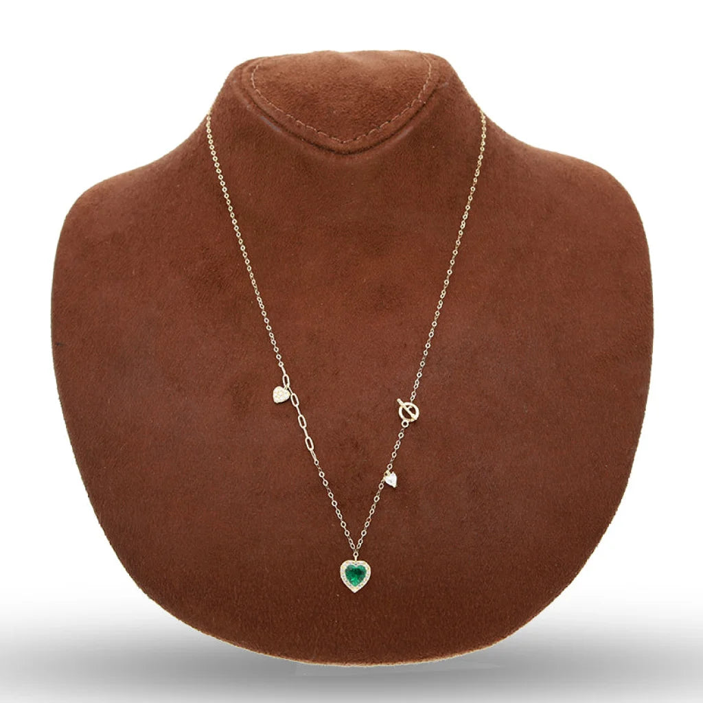 Gold Heart Solitaire Necklace 18Kt - Fkjnkl18Km5359 Necklaces