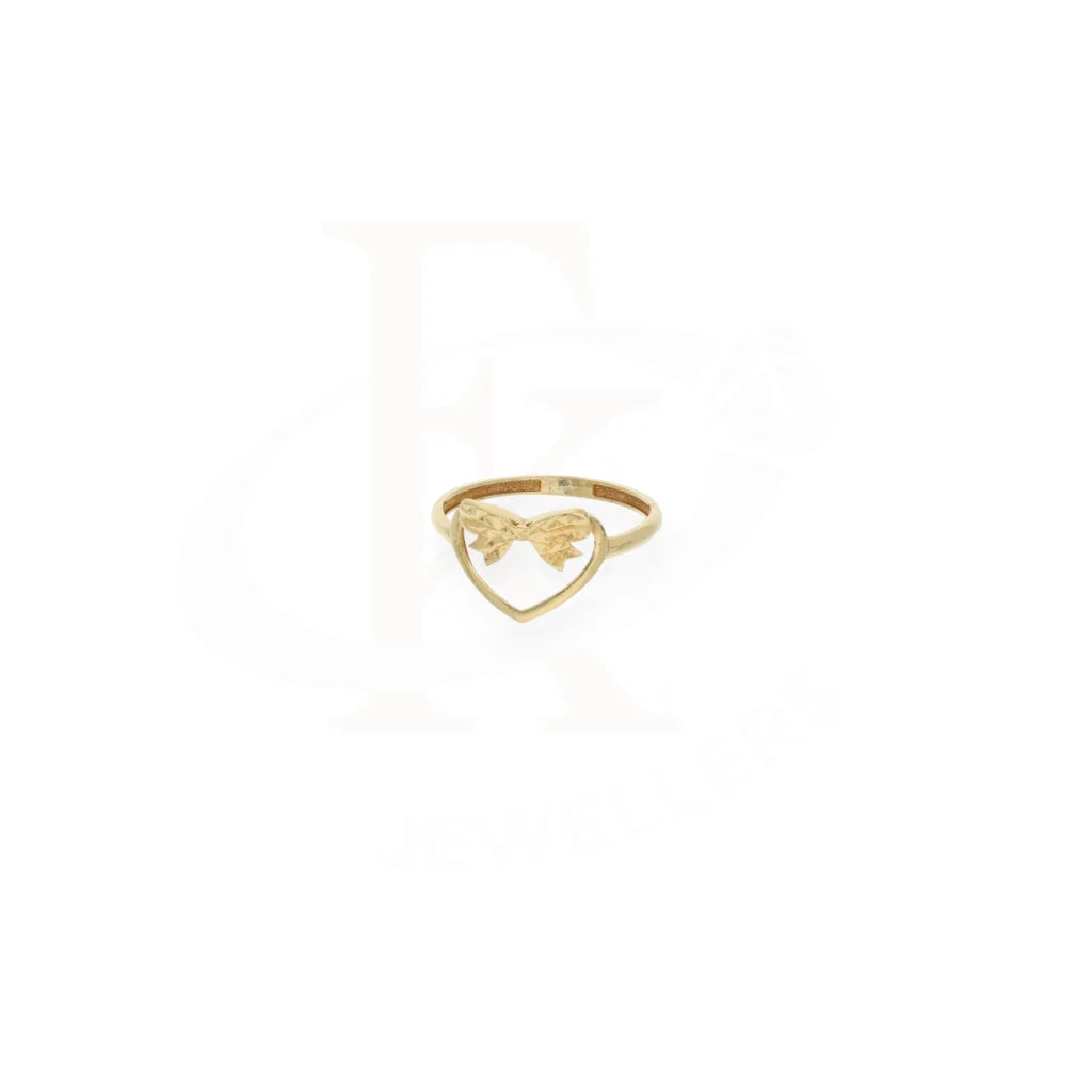 Gold Heart Shaped Ring 18Kt - Fkjrn18K7881 Rings