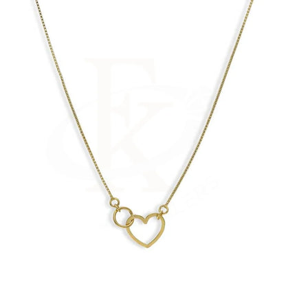 Gold Heart With Ring Necklace 18Kt - Fkjnkl18K3123 Necklaces