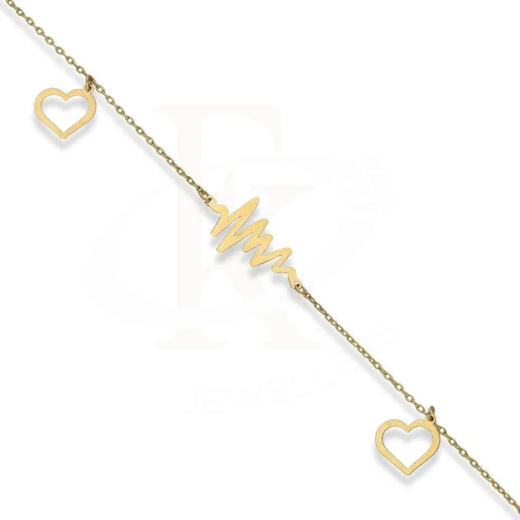 Gold Heartbeat And Hearts Bracelet 18Kt - Fkjbrl18K2993 Bracelets