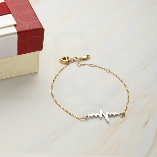 Gold Heartbeat Bracelet 18Kt - Fkjbrl2099 Bracelets