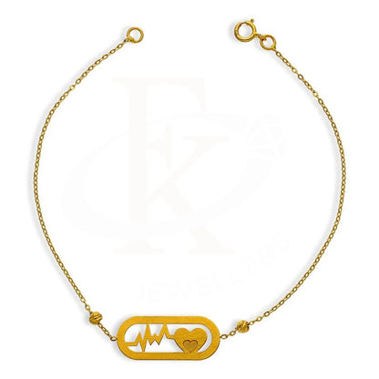 Gold Heartbeat Bracelet 21Kt - Fkjbrl21K2533 Bracelets