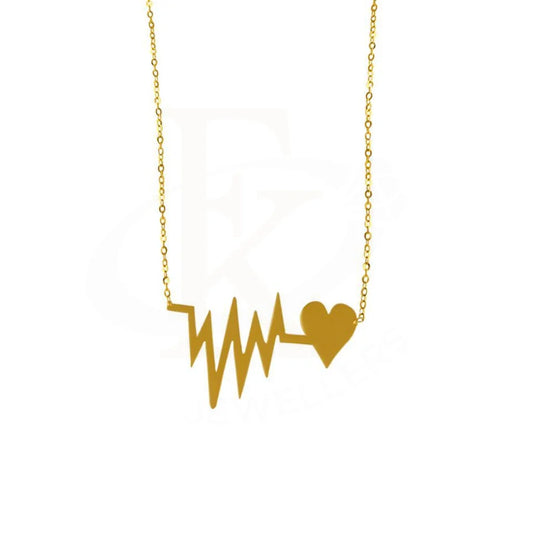 Gold Heartbeat Necklace 18Kt - Fkjnkl1759 Necklaces