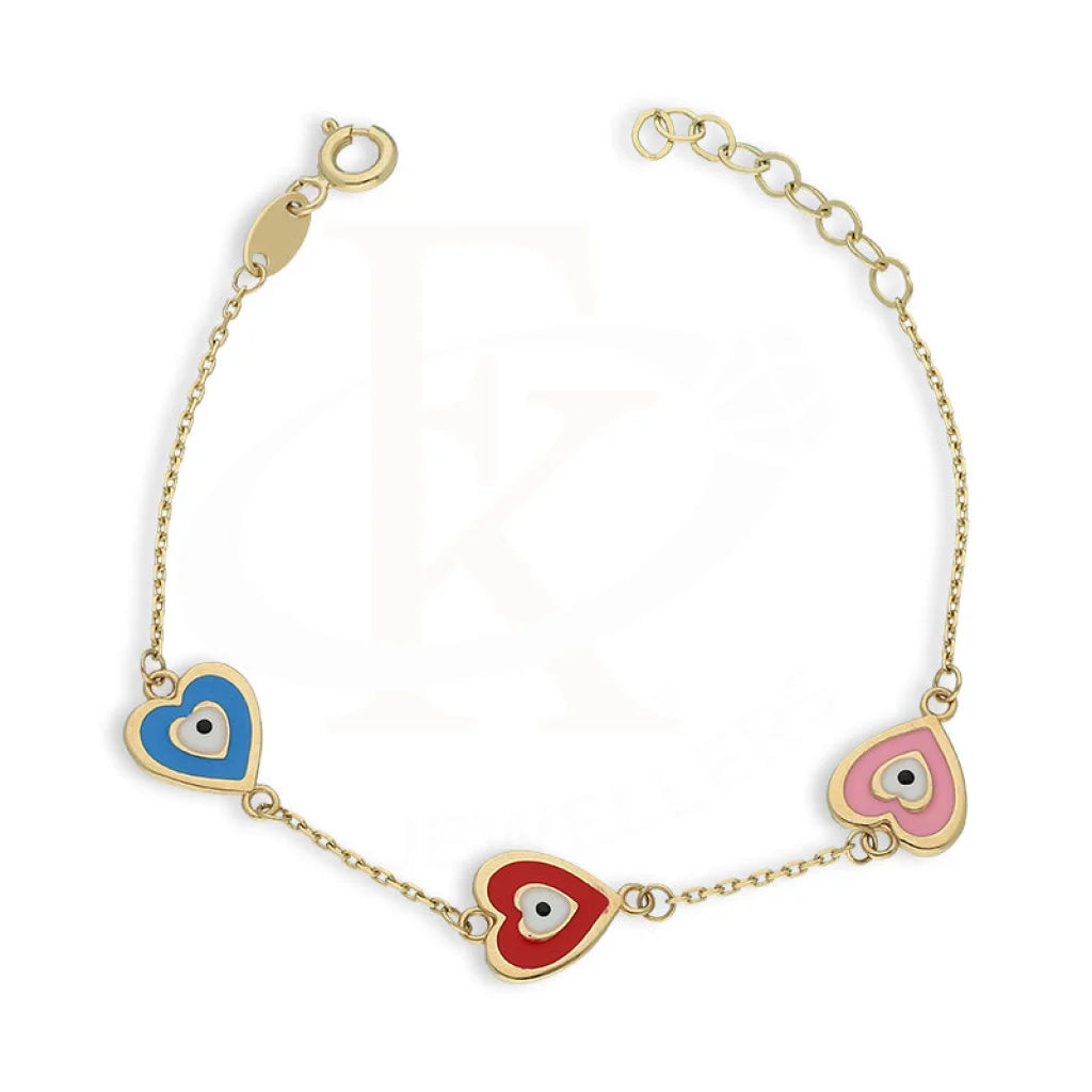 Gold Hearts Baby Bracelet 18Kt - Fkjbrl18K5333 Bracelets