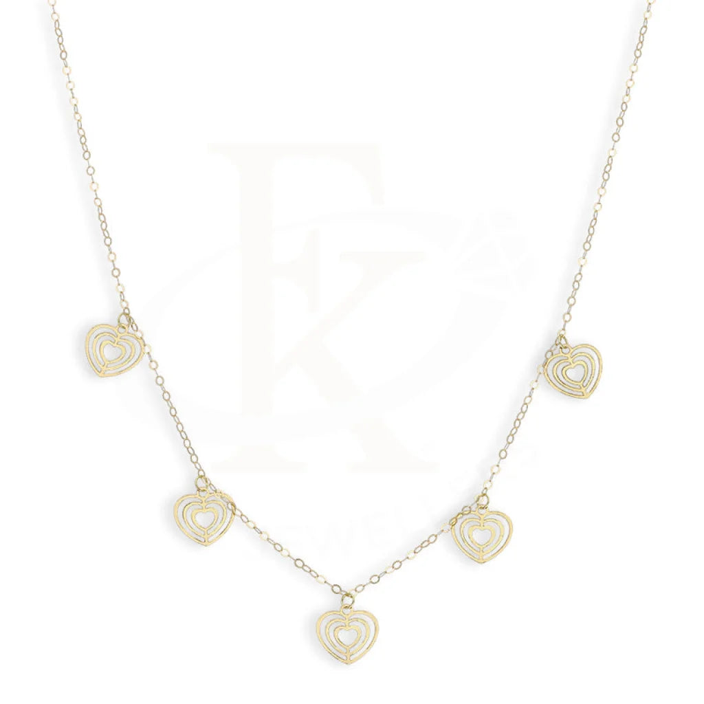 Gold Hearts Necklace 18Kt - Fkjnkl18Km5342 Necklaces