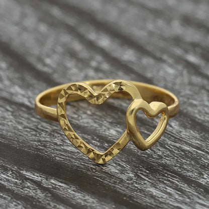 Gold Hearts Ring 18Kt - Fkjrn18K3235 Rings