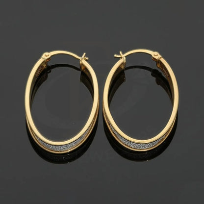 Gold Hoop Earrings 18Kt - Fkjern1626