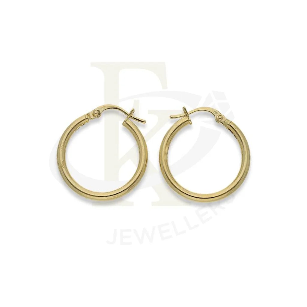 Gold Hoop Earrings 18Kt - Fkjern18K2245