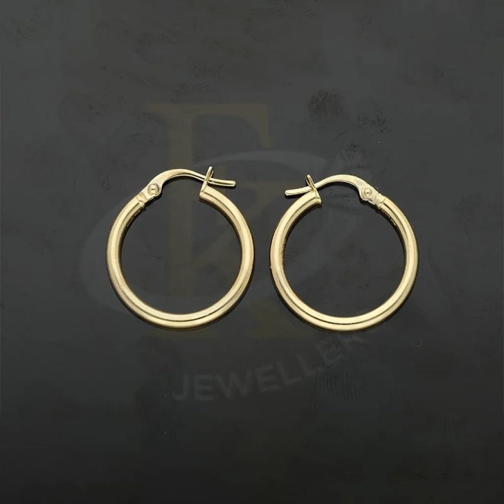 Gold Hoop Earrings 18Kt - Fkjern18K2245